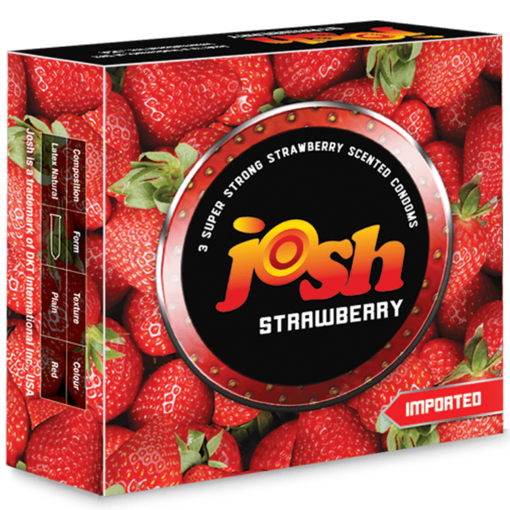 Josh Strawberry Flavored Condoms