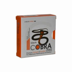 Black Cobra Premium Delayed & Studded Condoms