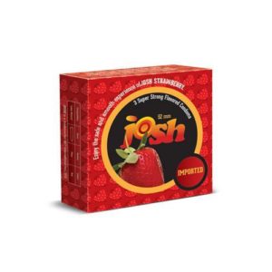Josh Strawberry Flavored Condoms - 3s