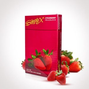 Simplex Strawberry Flavoured Condoms  - Pack of 12
