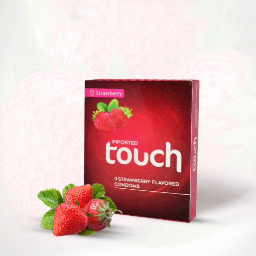 Touch Strawberry Condom Pack of 3