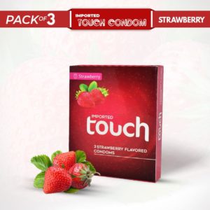 Touch Strawberry Condom Pack of 3