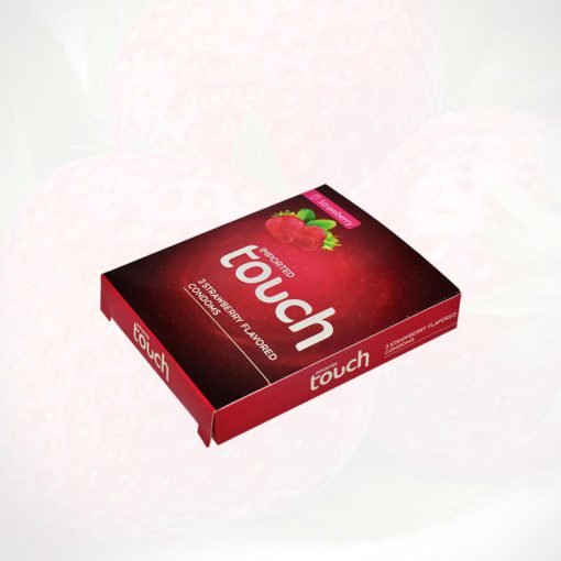 Touch Strawberry Condom Pack of 3