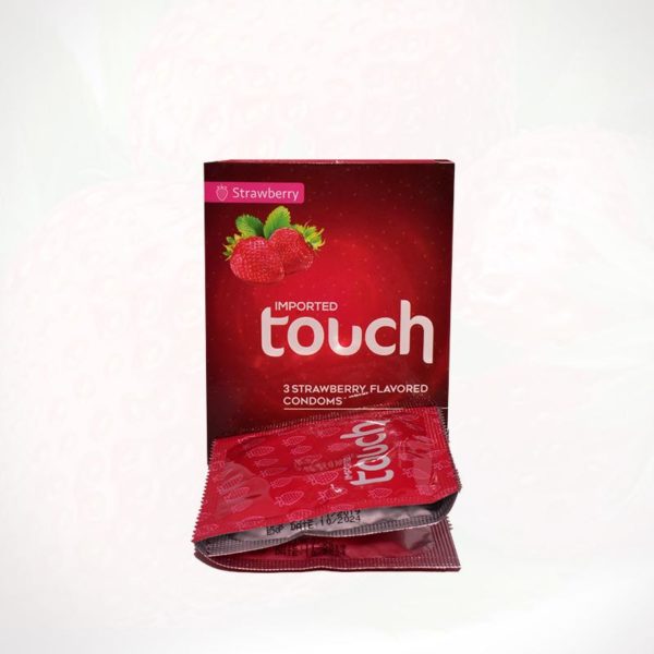 Touch Strawberry Condom Pack of 3