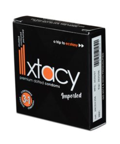 Xtacy Premium Dotted - 3 Condoms (Imported)