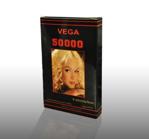 New Vega 50000 Long Lasting Wet Tissue For Men 4 Sheets/Box