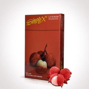 Simplex Lychee Flavoured Condoms  - Pack of 12