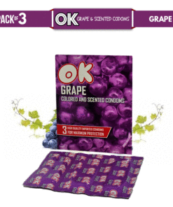 OK Grape Condom Pack of 3